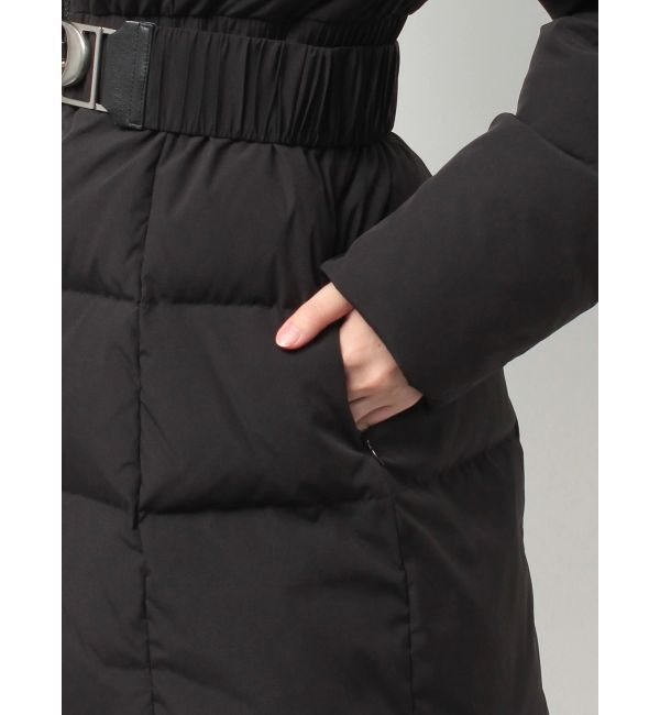 GYDA「GDベルト付きロングダウンコート」|ダウン|