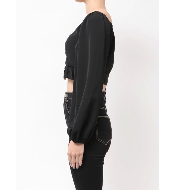 GYDA「bijouバックルlong sleeveブラウス」|シャツ・ブラウス|