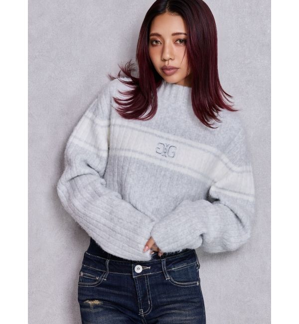 GYDA「SymmetryGYDAリブニットトップス」|ニット・セーター|