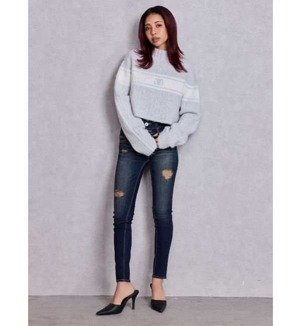 GYDA「SymmetryGYDAリブニットトップス」|ニット・セーター|