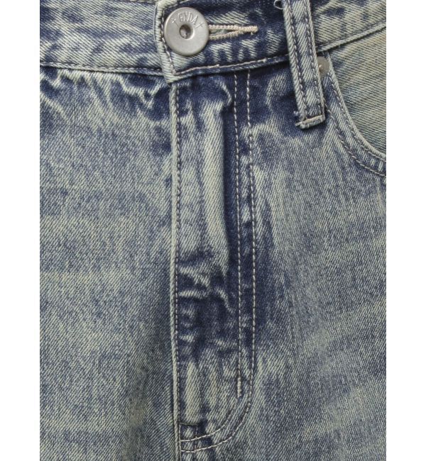 GYDA「ハイウエストBACK CROSS POINTワイドデニムパンツ」|デニム|