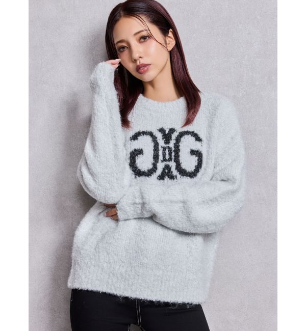 GYDA「Symmetry GYDA jacquardニットトップス」|ニット・セーター|