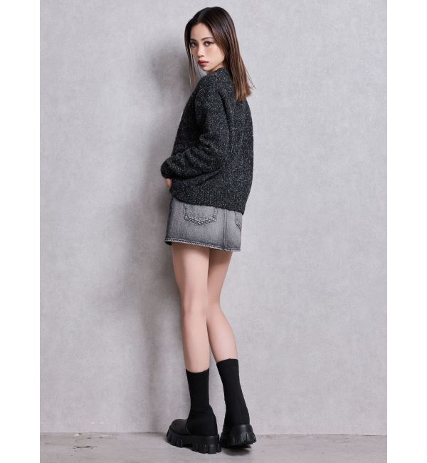 GYDA「Symmetry GYDA jacquardニットトップス」|ニット・セーター|