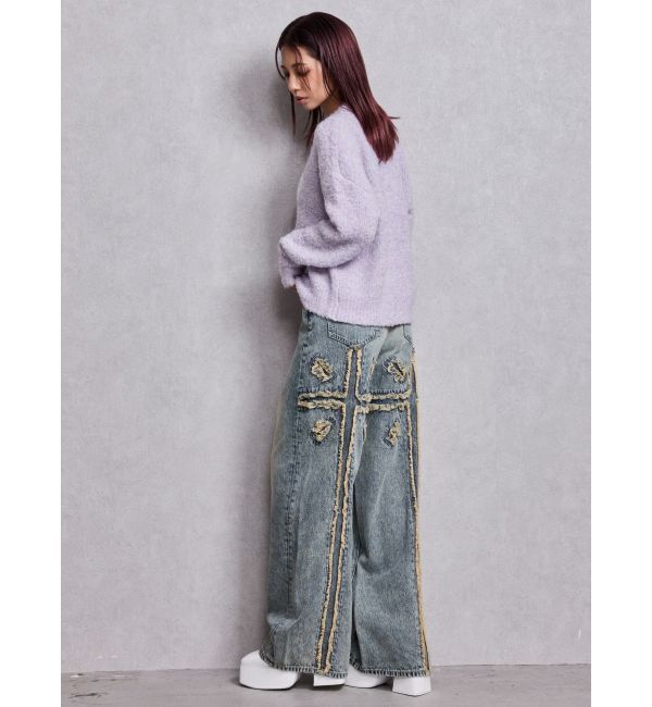 GYDA「Symmetry GYDA jacquardニットトップス」|ニット・セーター|