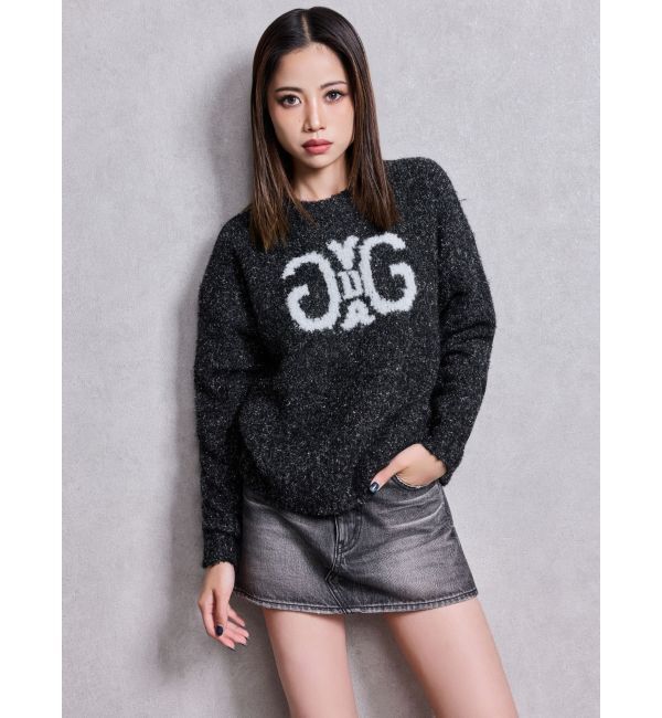 GYDA「Symmetry GYDA jacquardニットトップス」|ニット・セーター|