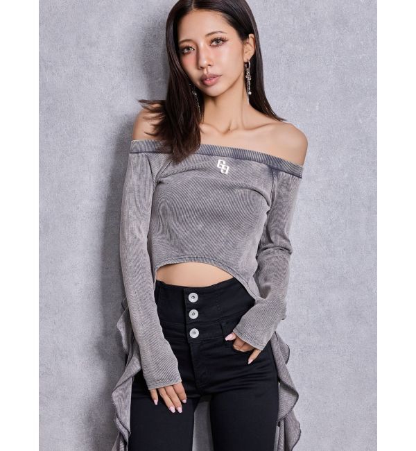 GYDA「JEYSUS Imitation pearl GGフープピアス」|ピアス|