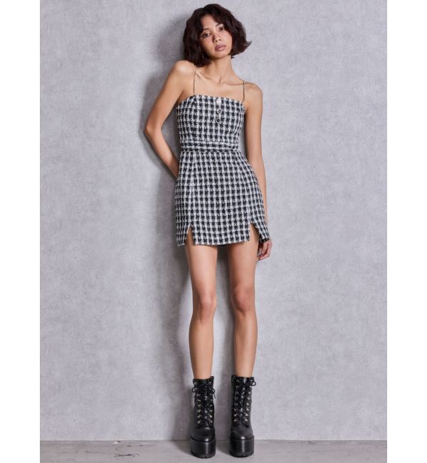 GYDA「Symmetry GYDAラメツイードワンピース」|ワンピース|