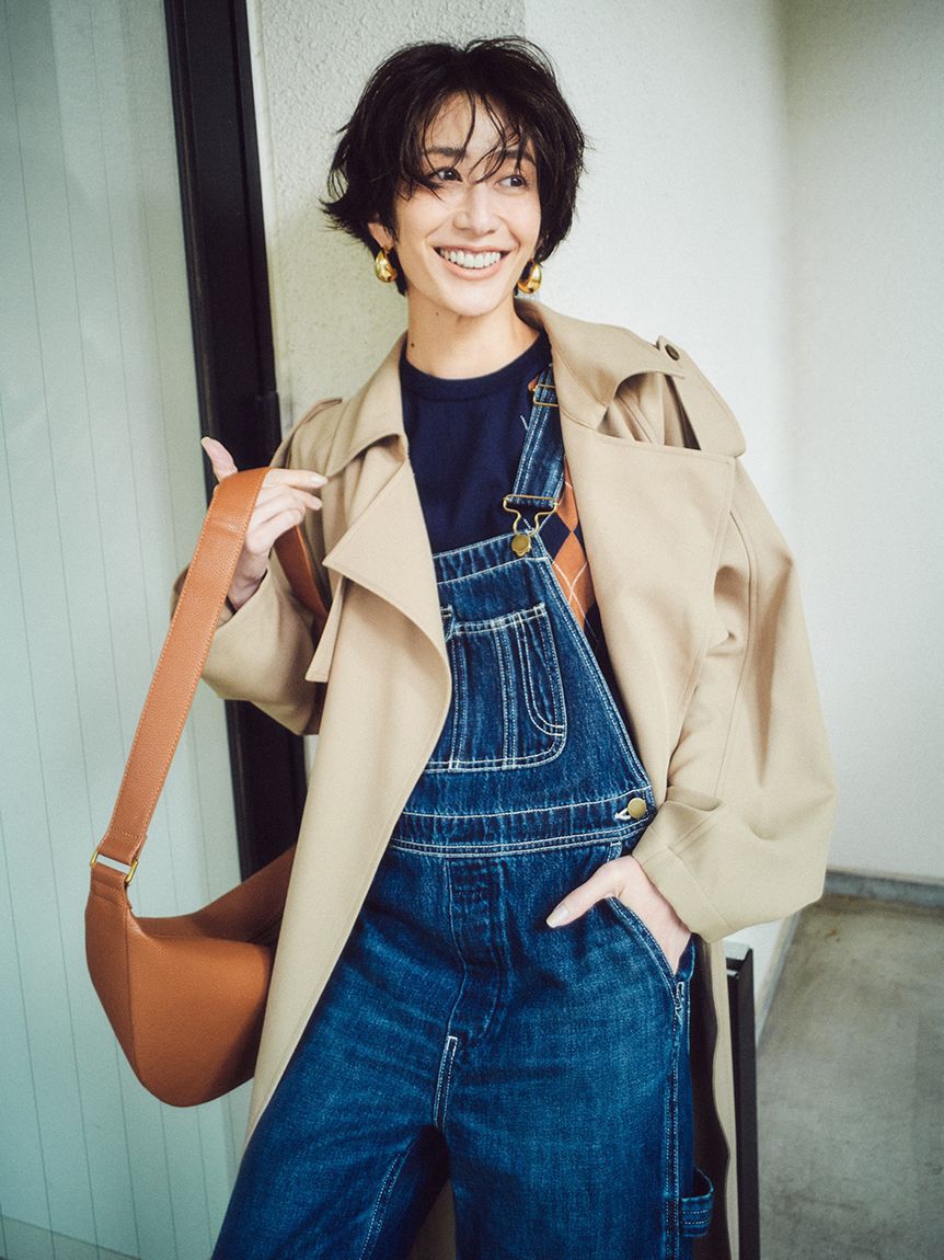 Mila Owen「共ベルト付憲章デザイントレンチコート」|トレンチコート|