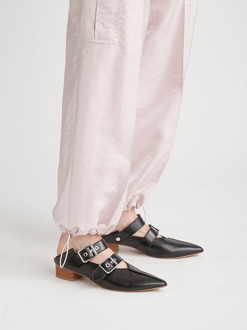 FURFUR「【WEB限定カラー】ダブルストラップバブーシュ」|パンプス|