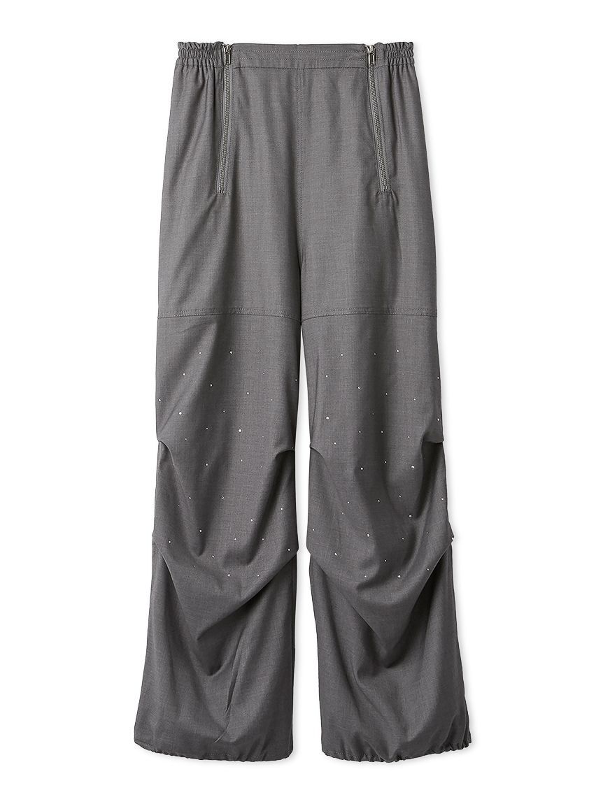 FURFUR「ビジュー付きワークパンツ」|チノ|GRY