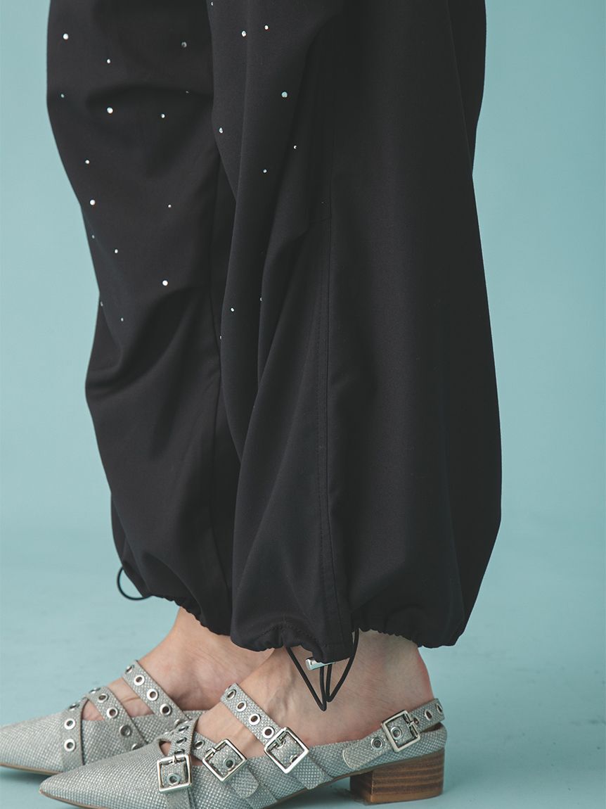 FURFUR「ビジュー付きワークパンツ」|チノ|