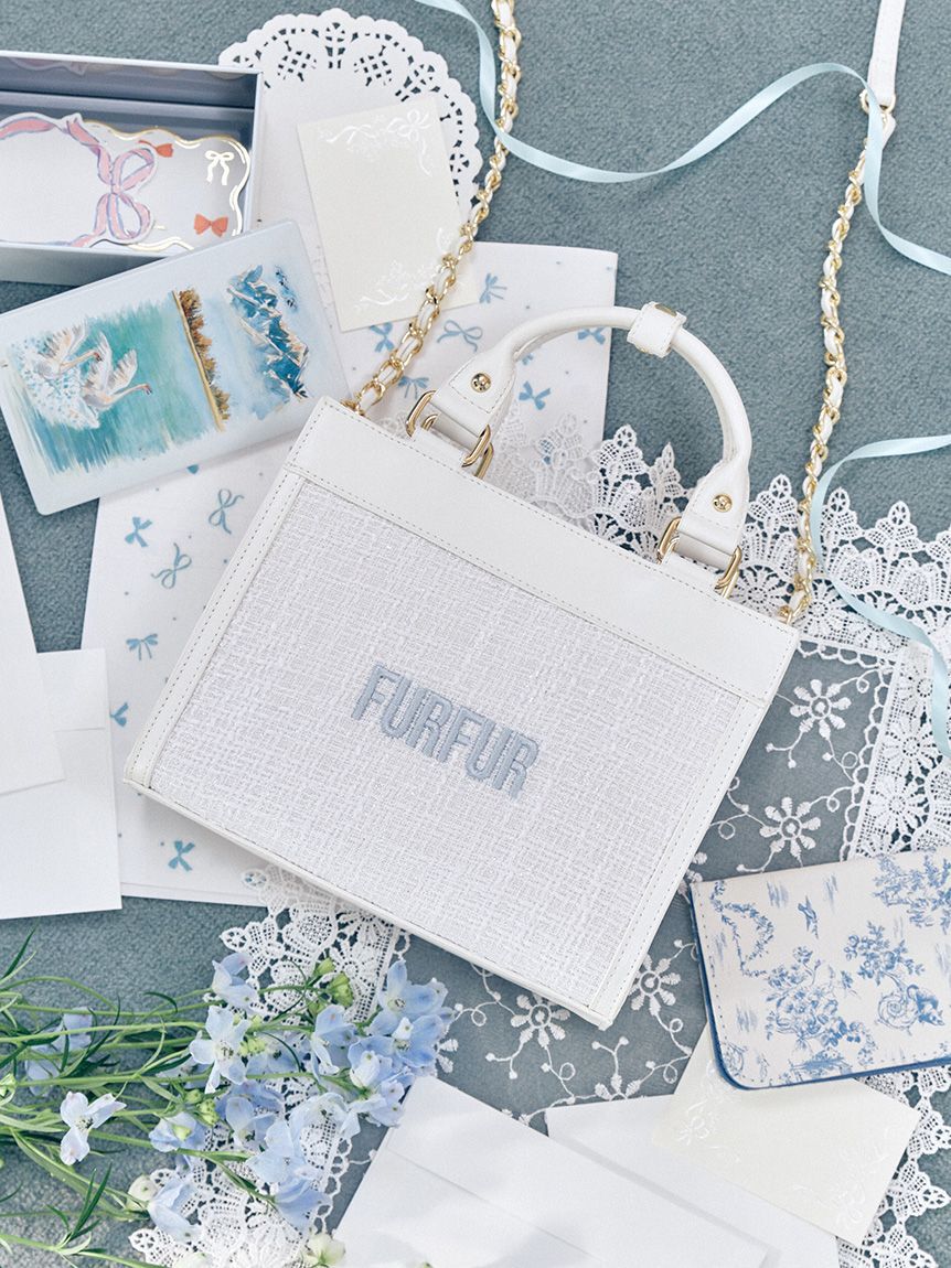 FURFUR「【限定カラー】ツイードロゴトートバッグ」|トートバッグ|