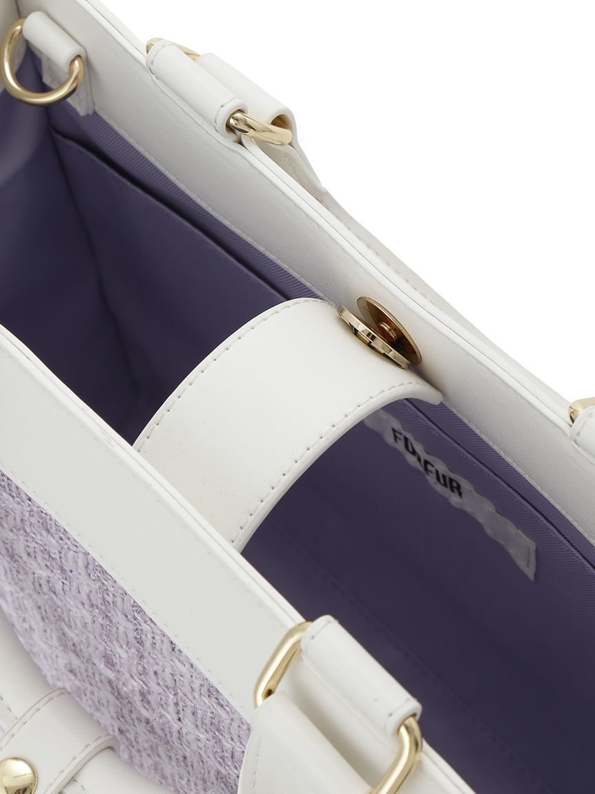 FURFUR「(Lsize) ツイードロゴトートバッグ【WEB・一部店舗限定】」|トートバッグ|