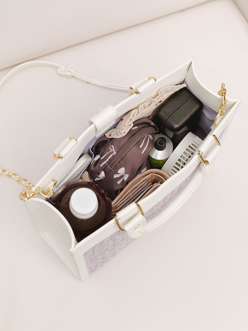 FURFUR「(Lsize) ツイードロゴトートバッグ【WEB・一部店舗限定】」|トートバッグ|