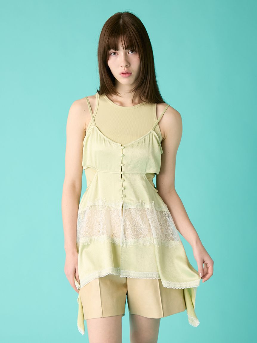 FURFUR「タンクトップセットランジェリーキャミソール」|キャミソール|