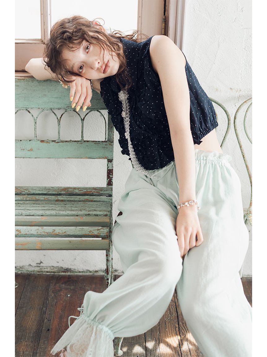 FURFUR「レーストリムドロストパンツ」|チノ|