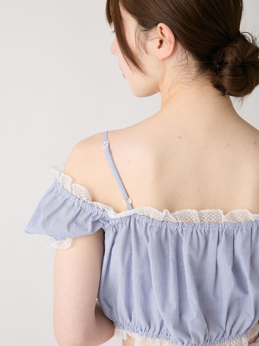 FURFUR「【WEB限定カラー】パフスリーブギャザーブラウス」|シャツ・ブラウス|