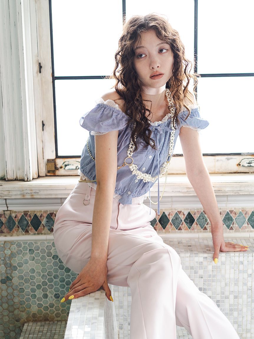 FURFUR「【WEB限定カラー】パフスリーブギャザーブラウス」|シャツ・ブラウス|