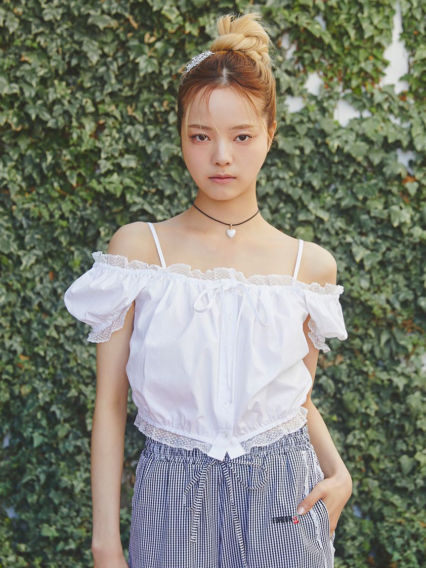 FURFUR「【WEB限定カラー】パフスリーブギャザーブラウス」|シャツ・ブラウス|