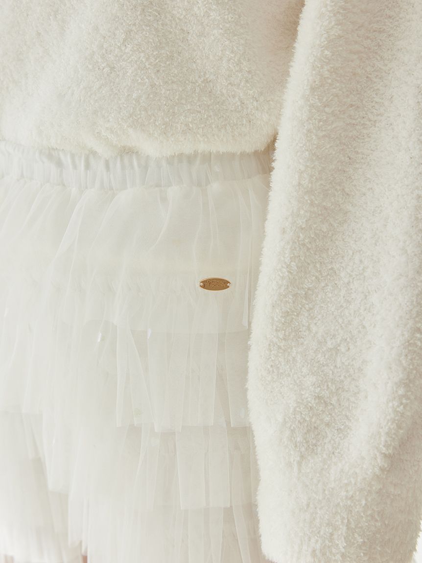 gelato pique「ハート柄チュールショートパンツ」|ルームウェア|