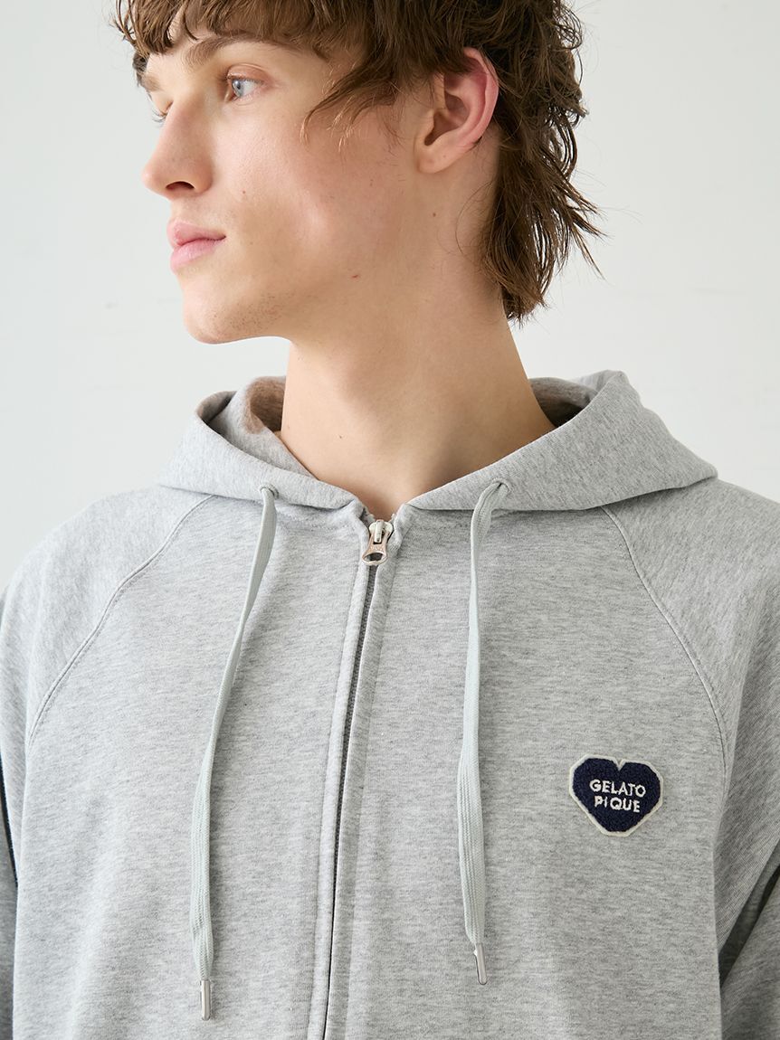 GELATO PIQUE HOMME「【HOMME】裏毛ハートロゴ刺繍パーカ」|パーカー|