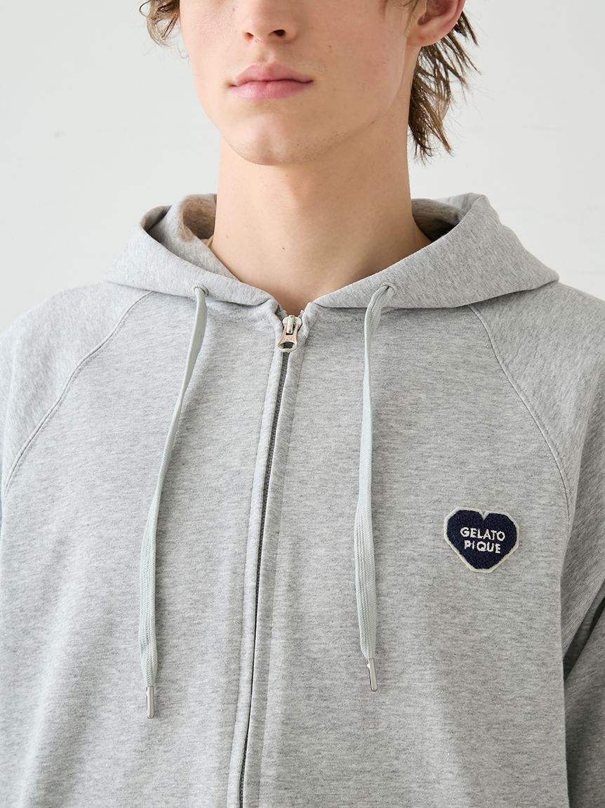 GELATO PIQUE HOMME「【HOMME】裏毛ハートロゴ刺繍パーカ」|パーカー|