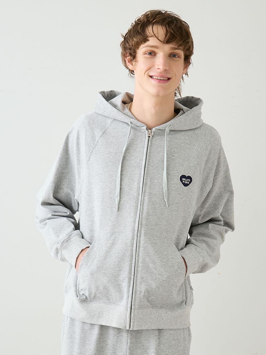 GELATO PIQUE HOMME「【HOMME】裏毛ハートロゴ刺繍パーカ」|パーカー|