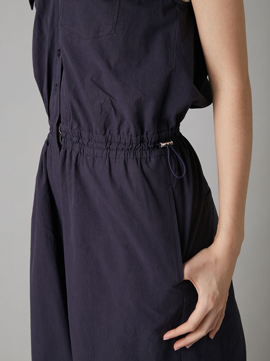 LILY BROWN「サテンキャミレイヤードオフショルコンビネゾン」|ワンピース|