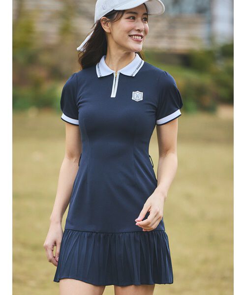 CELFORD「【CELFORD GOLF】マーメイドプリーツポロワンピース」|ワンピース|