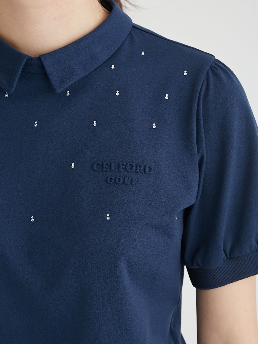 CELFORD「【CELFORD GOLF】衿付きラインストーントップス」|その他|