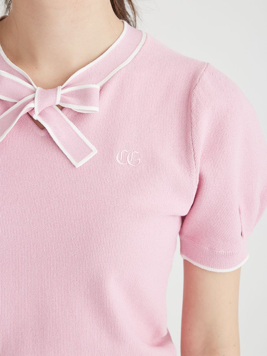 CELFORD「【CELFORD GOLF】ロゴポイントボウタイニットプルオーバ」|その他|