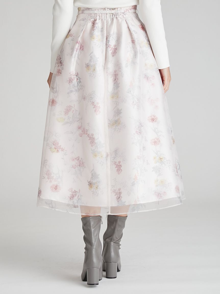 CELFORD「レイヤードフラワープリントスカート」|スカート|
