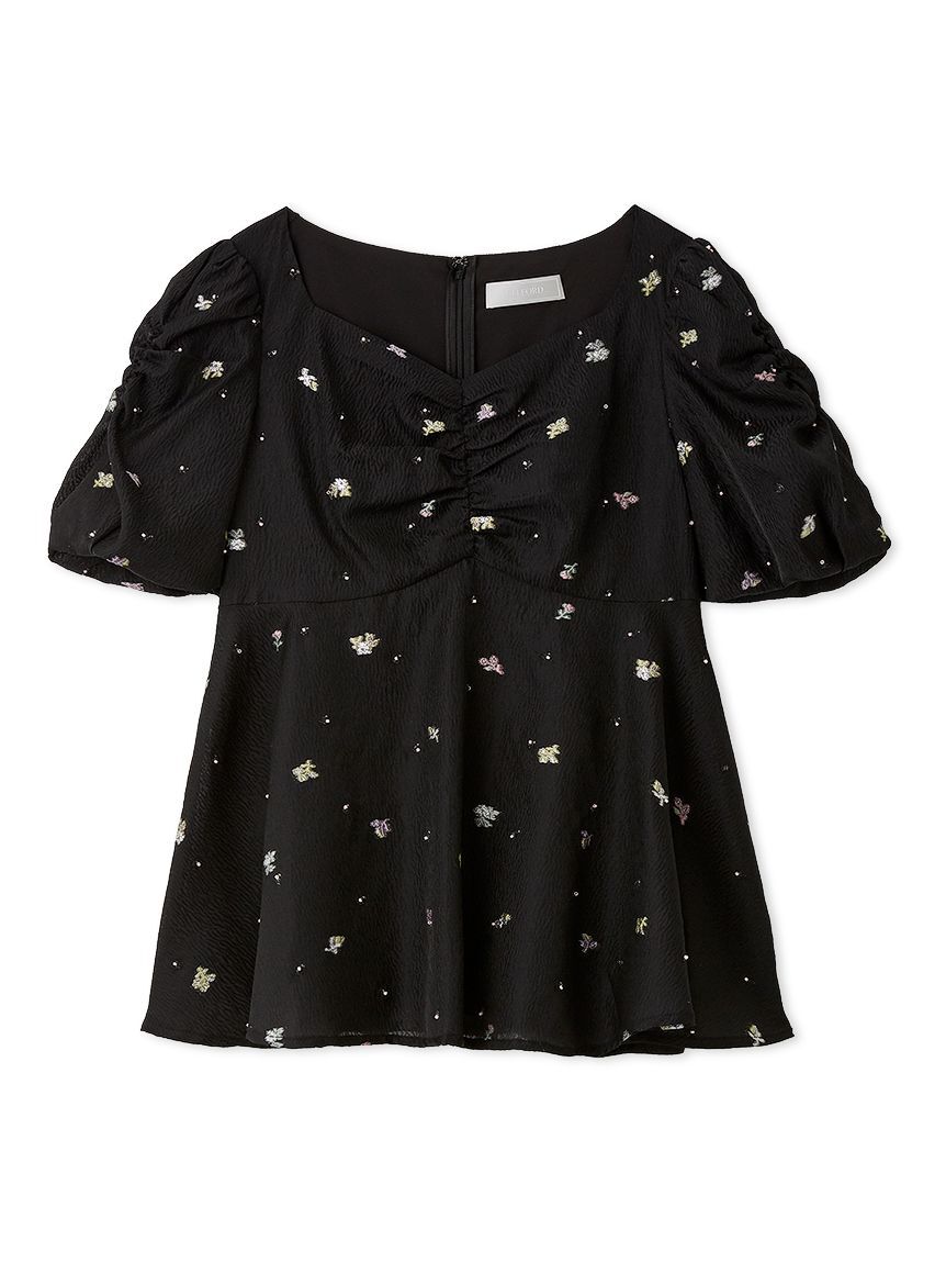 CELFORD「小花ジャガードペプラムブラウス」|シャツ・ブラウス|