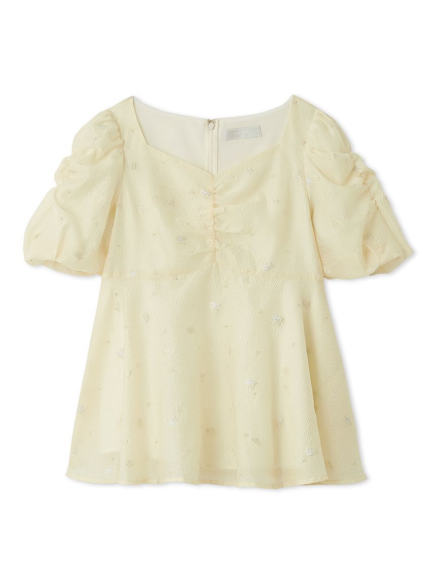 CELFORD「小花ジャガードペプラムブラウス」|シャツ・ブラウス|