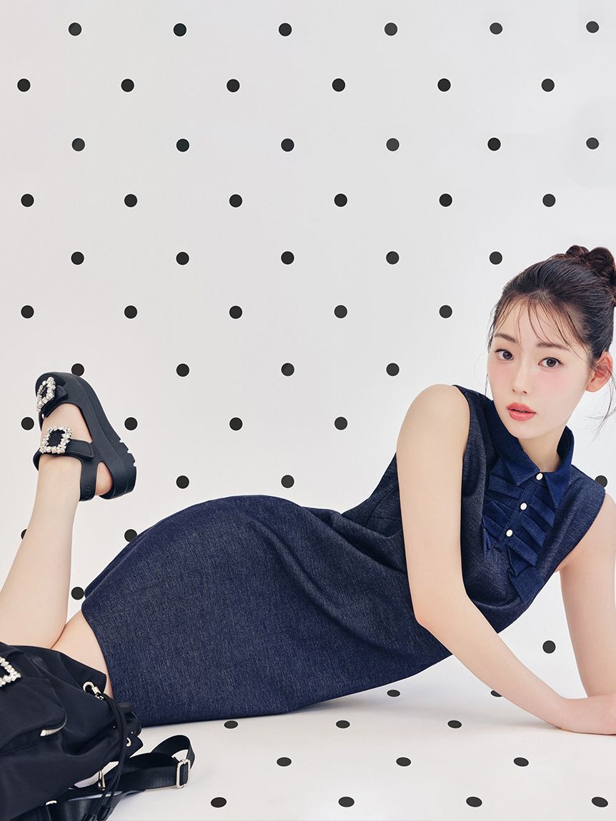 CELFORD「リボンデザイン襟付きミニワンピース」|ワンピース|