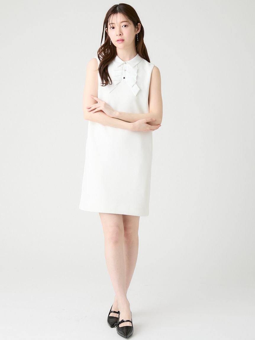 CELFORD「リボンデザイン襟付きミニワンピース」|ワンピース|