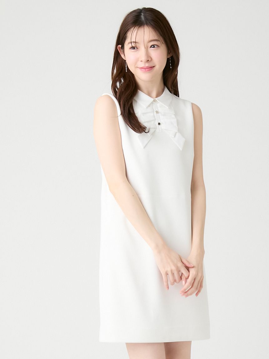 CELFORD「リボンデザイン襟付きミニワンピース」|ワンピース|