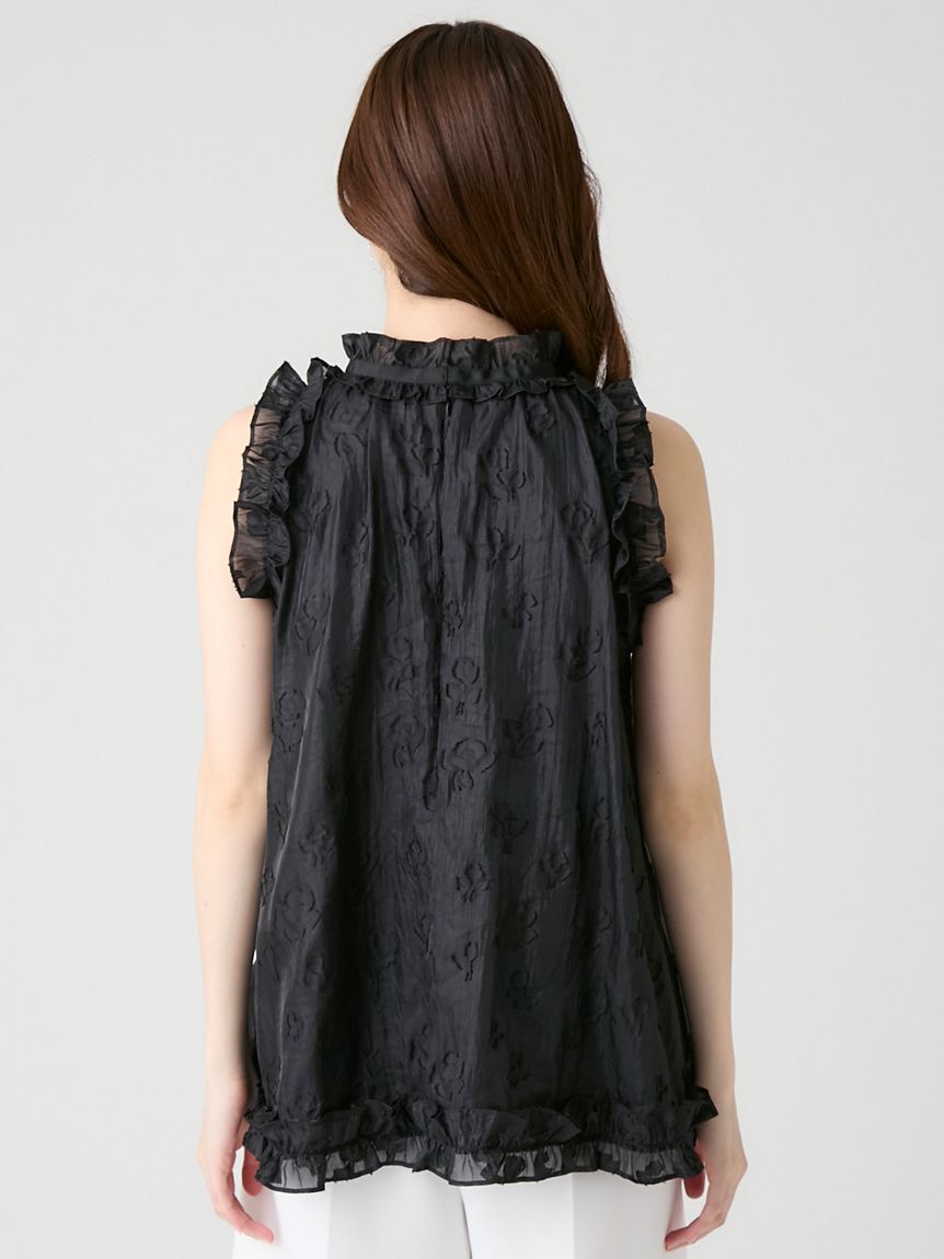 CELFORD「ブラックリボンジャガードチュニック」|シャツ・ブラウス|