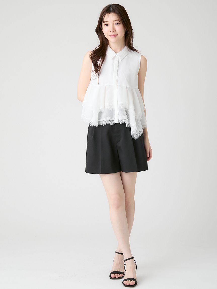 CELFORD「レースヘムペプラムブラウス」|シャツ・ブラウス|