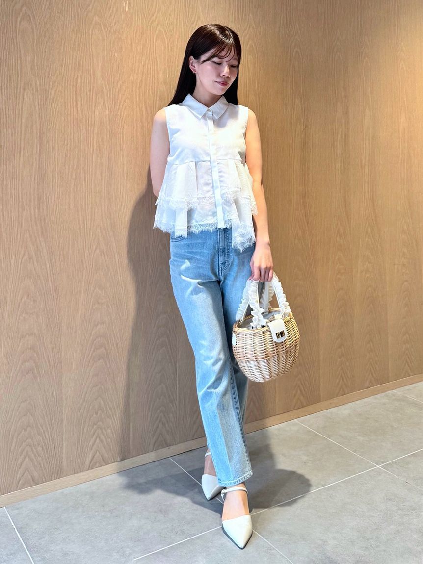 CELFORD「レースヘムペプラムブラウス」|シャツ・ブラウス|