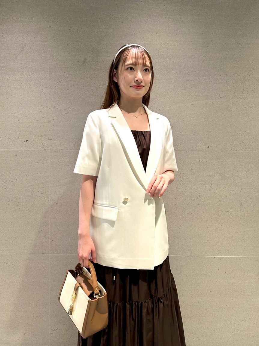 CELFORD「【ウォッシャブル】【クイックドライ】ハーフスリーブダブルジャケット」|テーラードジャケット|