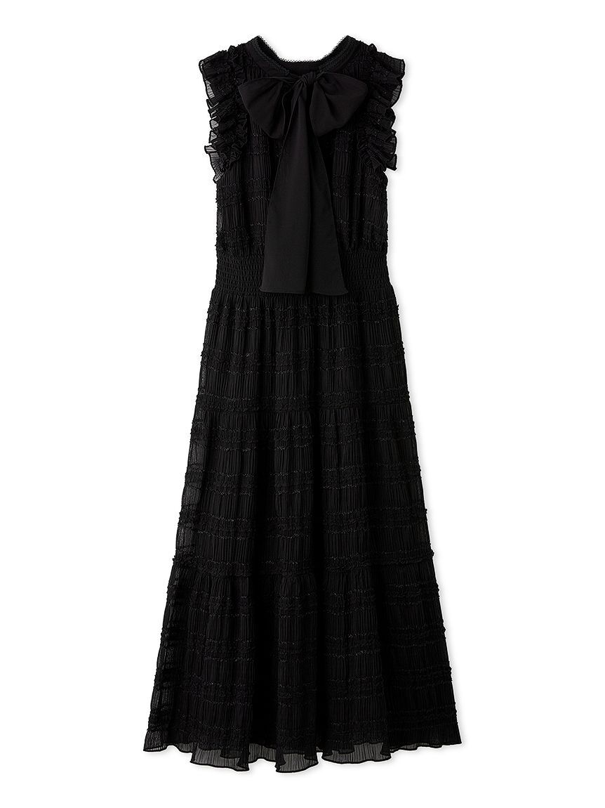 CELFORD「フリルシフォンワンピース」|ワンピース|BLK