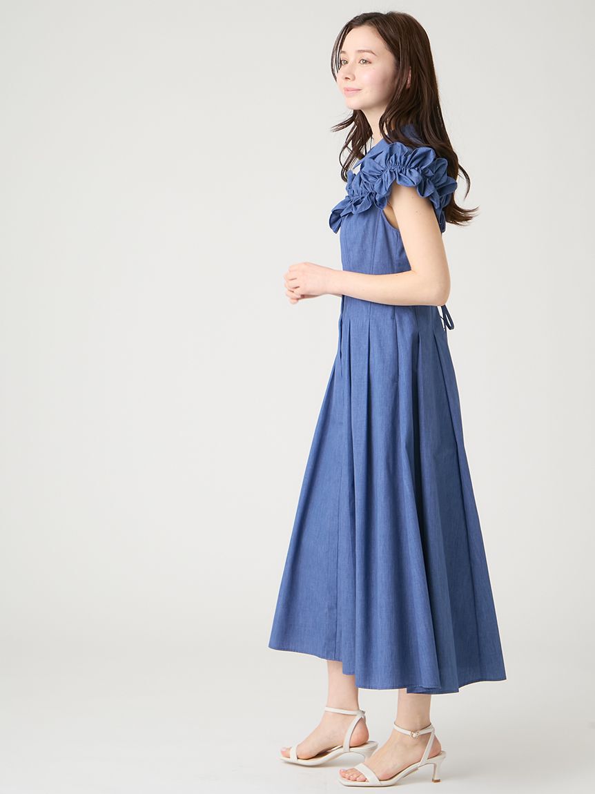 CELFORD「フリルヨークシャツワンピース」|ワンピース|