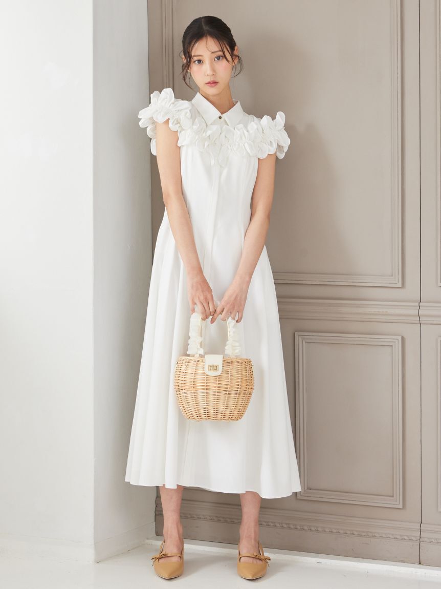 CELFORD「フリルヨークシャツワンピース」|ワンピース|