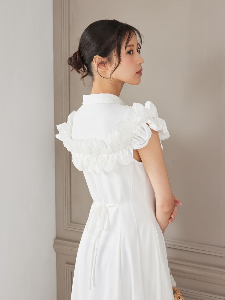 CELFORD「フリルヨークシャツワンピース」|ワンピース|