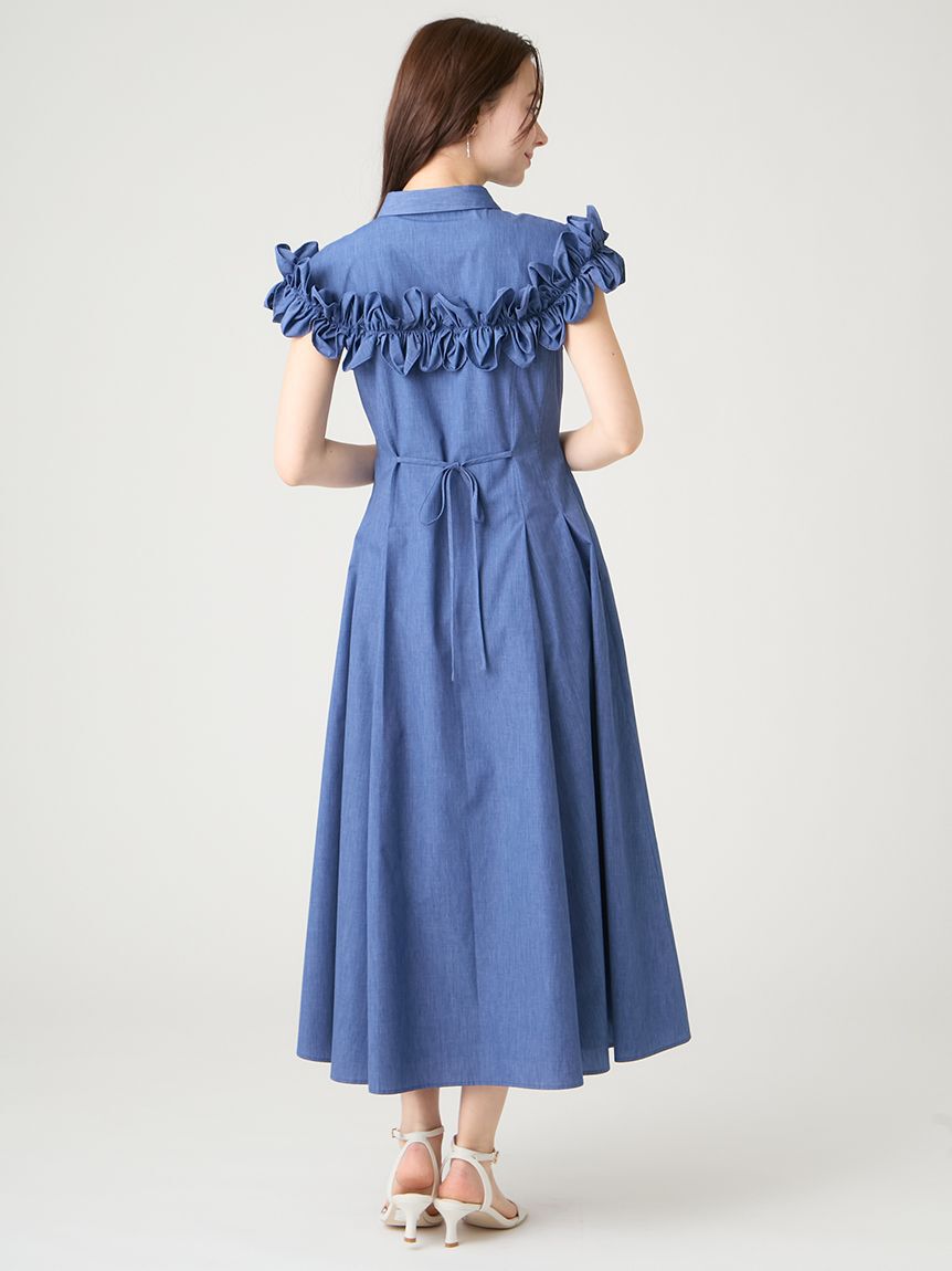 CELFORD「フリルヨークシャツワンピース」|ワンピース|