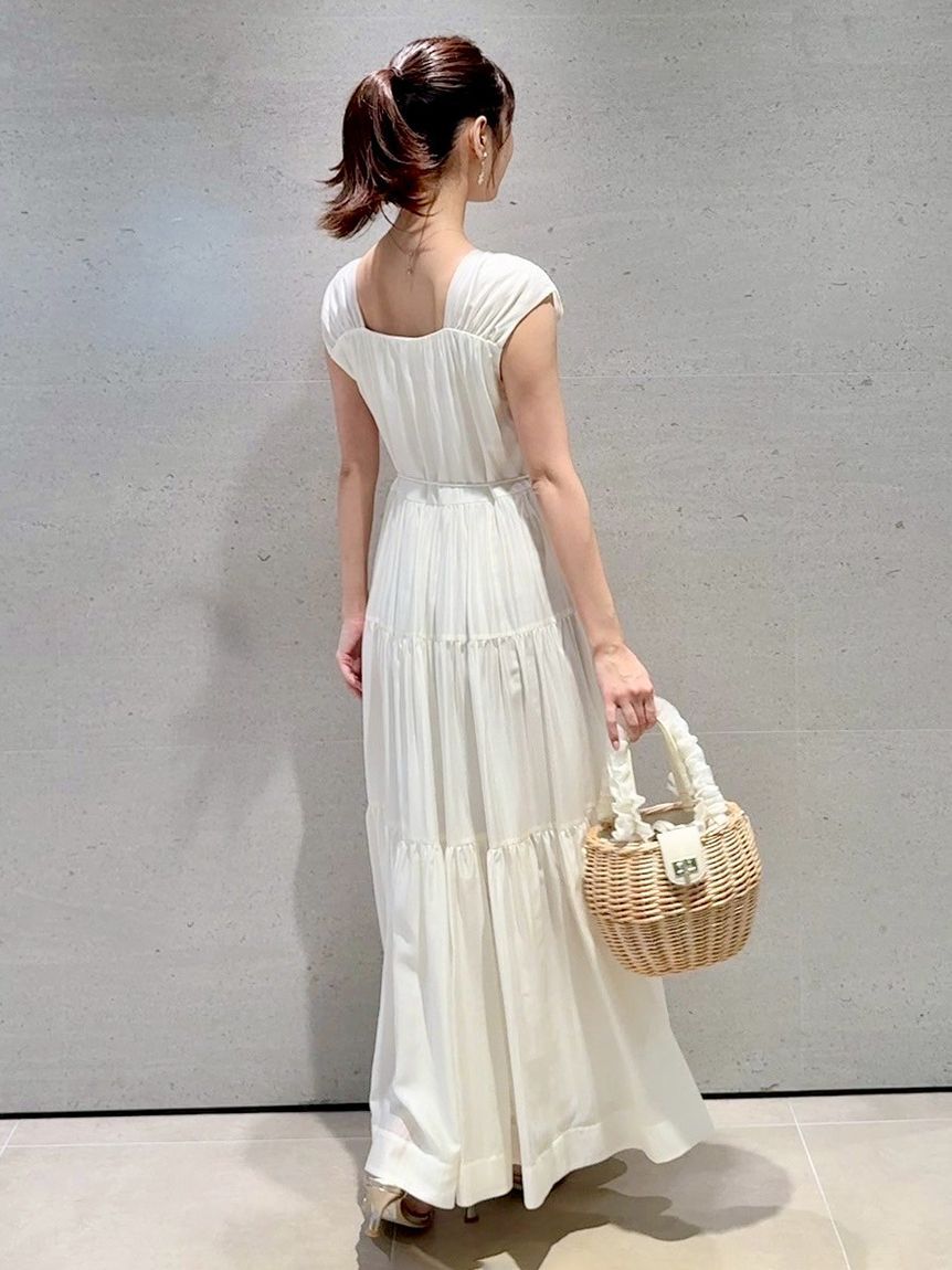 CELFORD「【洗える】【接触冷感】シアーティアードワンピース」|ワンピース|