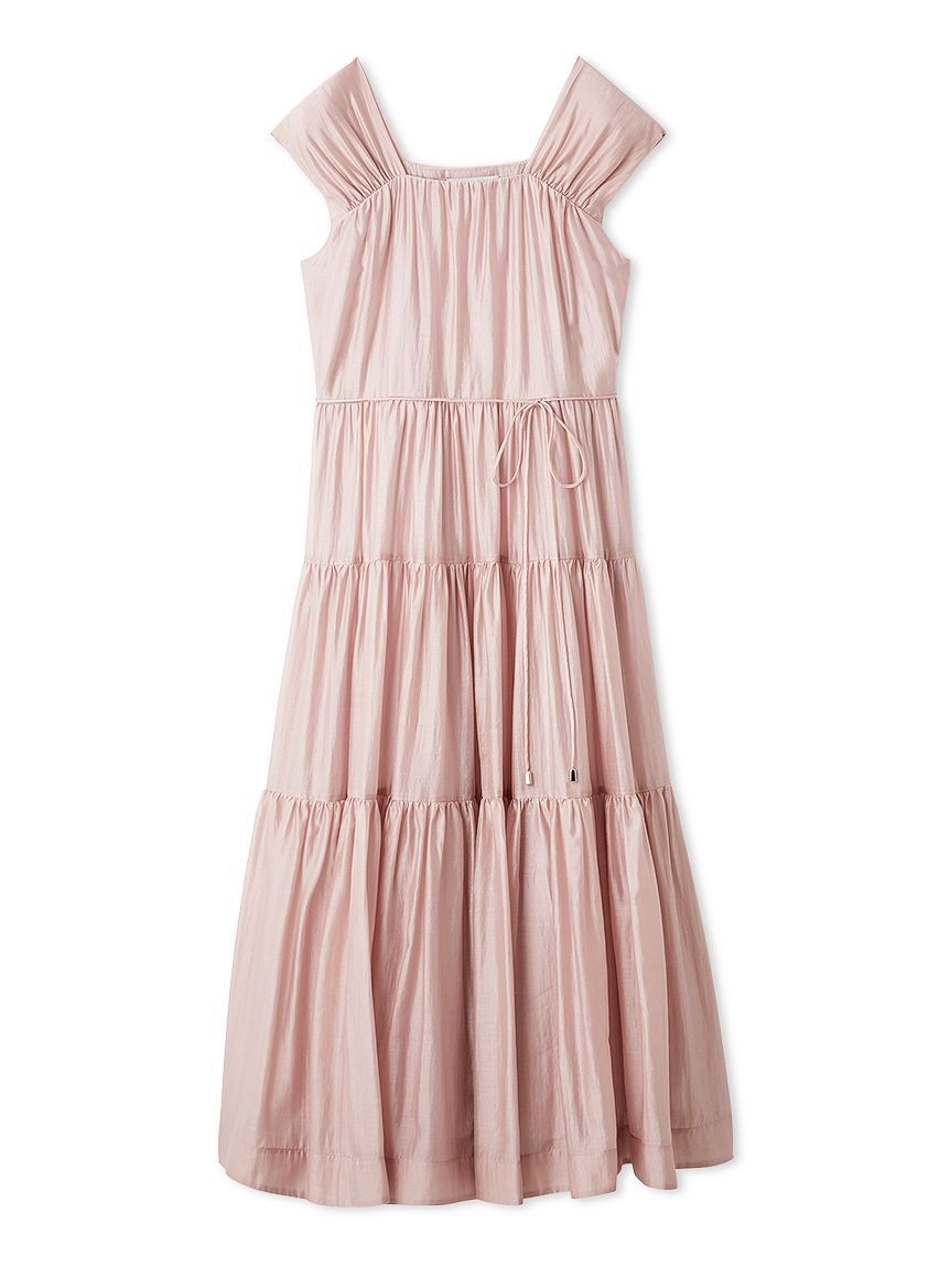 CELFORD「【洗える】【接触冷感】シアーティアードワンピース」|ワンピース|