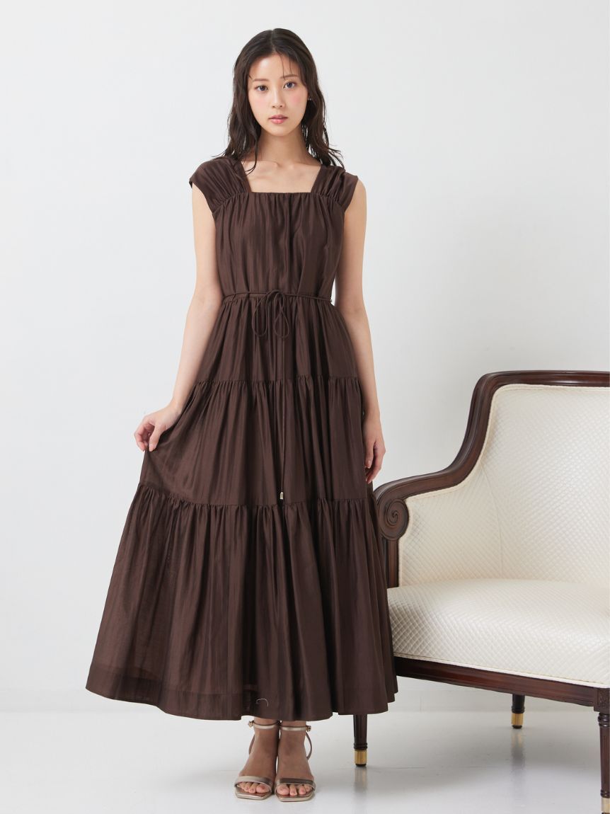 CELFORD「【洗える】【接触冷感】シアーティアードワンピース」|ワンピース|DBRW