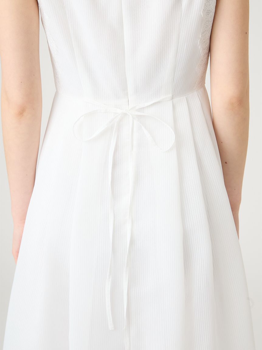 CELFORD「ストライプレーストリムワンピース」|ワンピース|